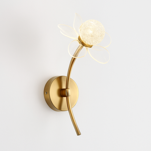 Luxury decorative flower-shaped LED wall light - vue 2 sur 12