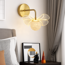Luxury decorative flower-shaped LED wall light