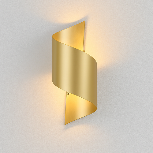 Modern gold LED designer wall light - vue 2 sur 7