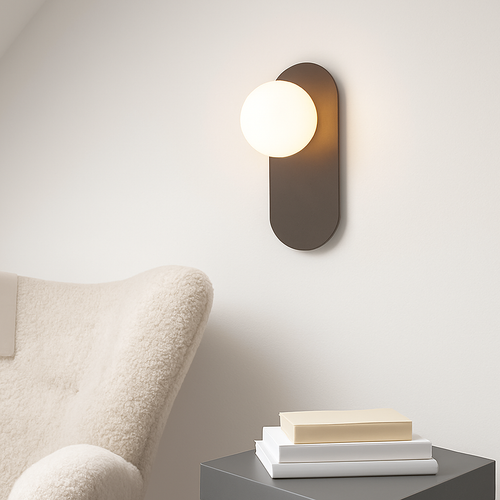 Nordic gold LED wall light with 9w G9 bulb - vue 3 sur 22