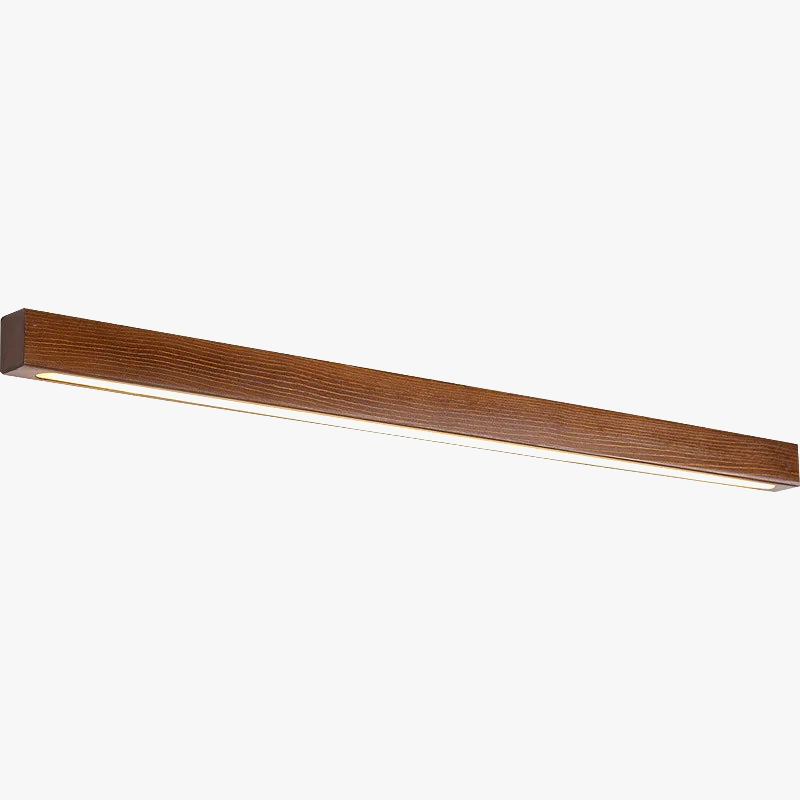 Double colour LED walnut wood wall light