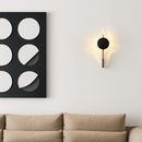 Stainless steel LED wall light in science fiction style