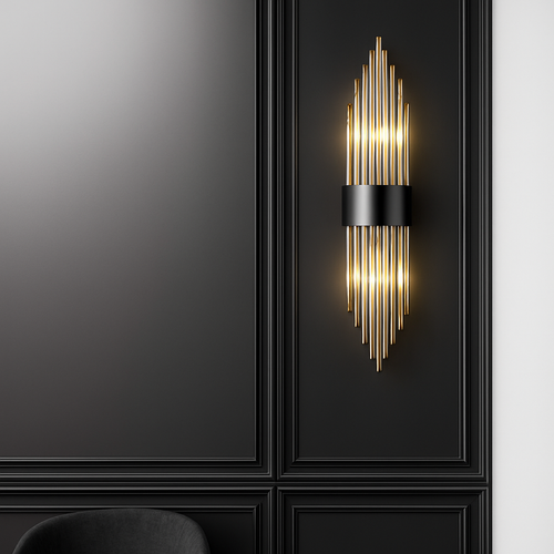 Clear crystal LED wall light - vue 3 sur 18