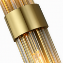 Clear crystal LED wall light
