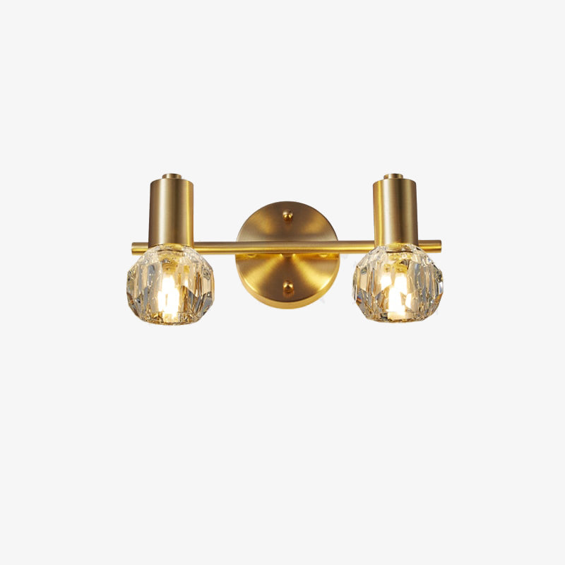 Luxury gold crystal LED wall light altesse