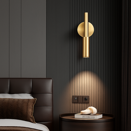 Brass LED wall light - vue 2 sur 8
