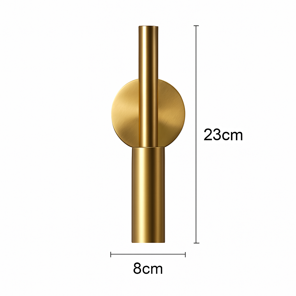 Brass LED wall light - vue 7 sur 8
