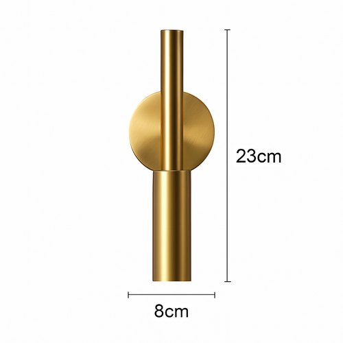 Brass LED wall light - vue 8 sur 8