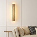 Retro brass LED wall light