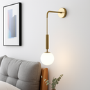 Simple modern glass LED wall light