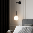 Simple modern glass LED wall light