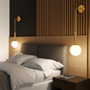 Simple modern glass LED wall light