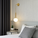 Simple modern glass LED wall light