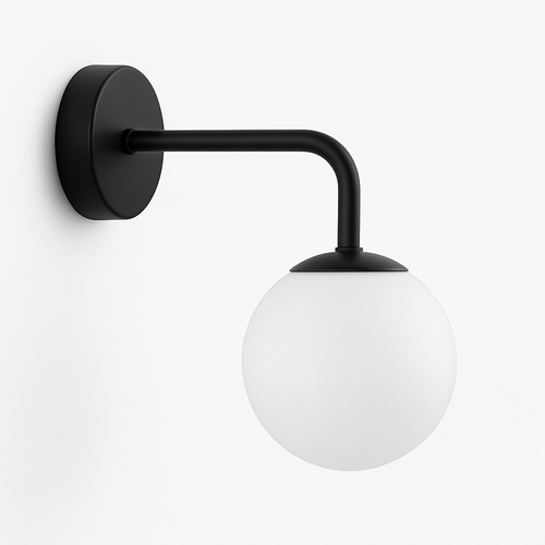 Simple modern glass LED wall light - vue 11 sur 10