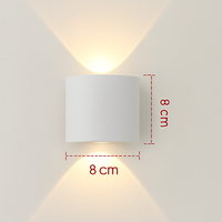 Waterproof outdoor aluminium LED wall light zbw0010
