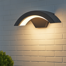 creative moon shaped waterproof outdoor led wall light