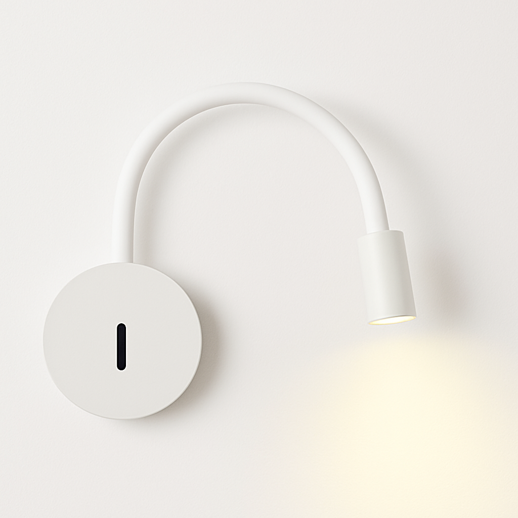 Flexible LED wall light with switch for indoor use - vue 4 sur 5