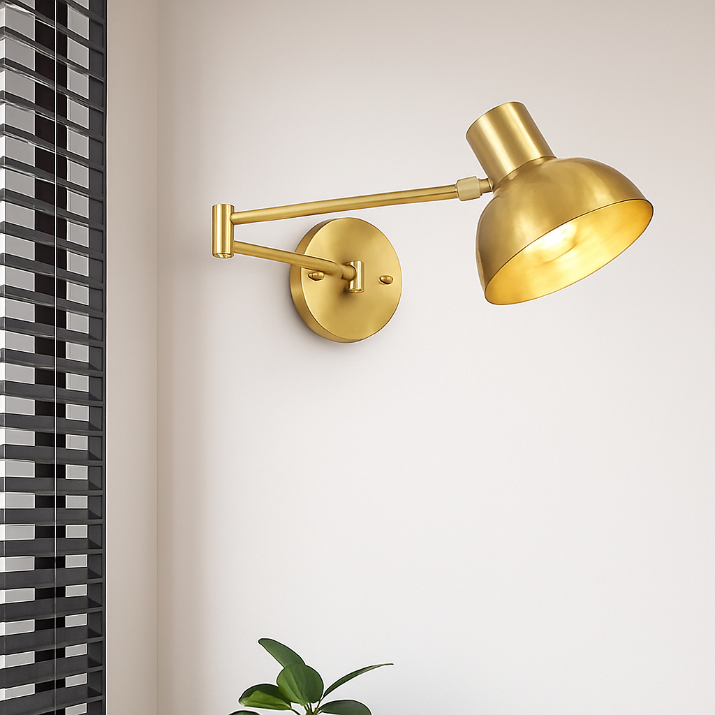 dimmable led wall light for reading and study