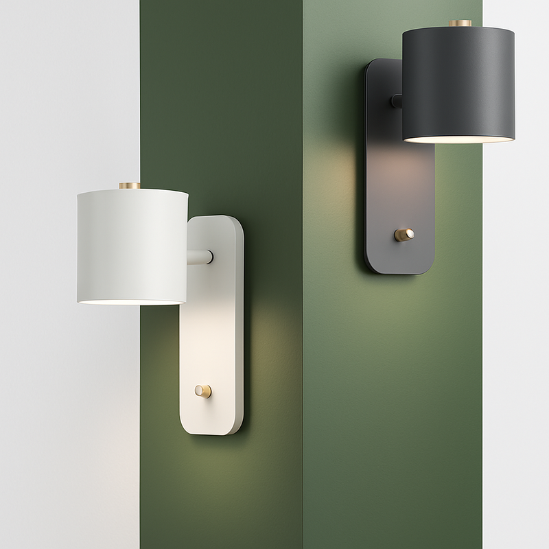 Modern nordic LED wall lamp for bedroom, living room or staircase, with switch