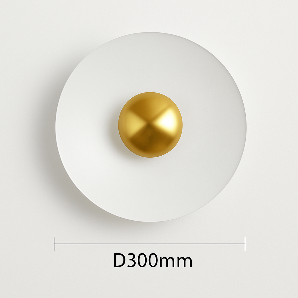 Decorative nordic macaron frisbee LED wall light - vue 5 sur 11