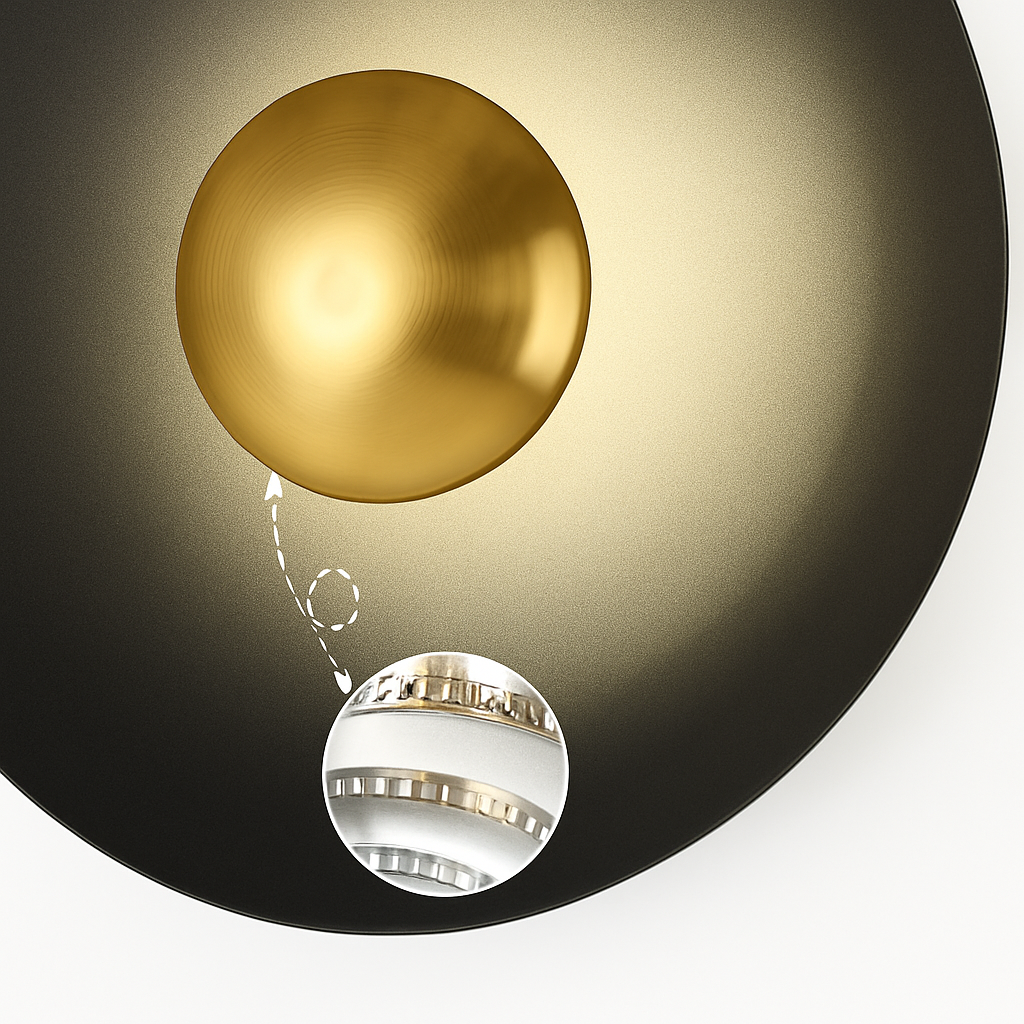 Decorative nordic macaron frisbee LED wall light - vue 6 sur 11
