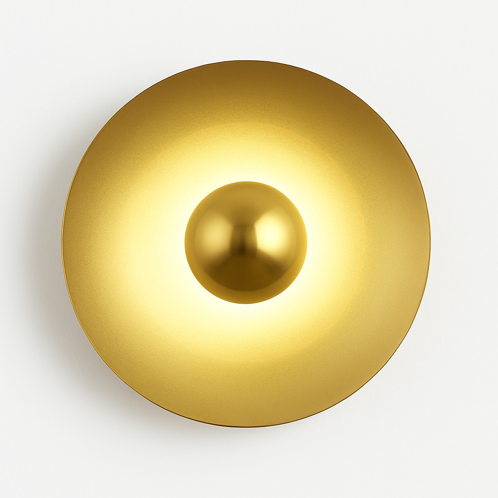 Decorative nordic macaron frisbee LED wall light - vue 9 sur 11