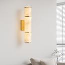 Modern natural copper marble LED wall light