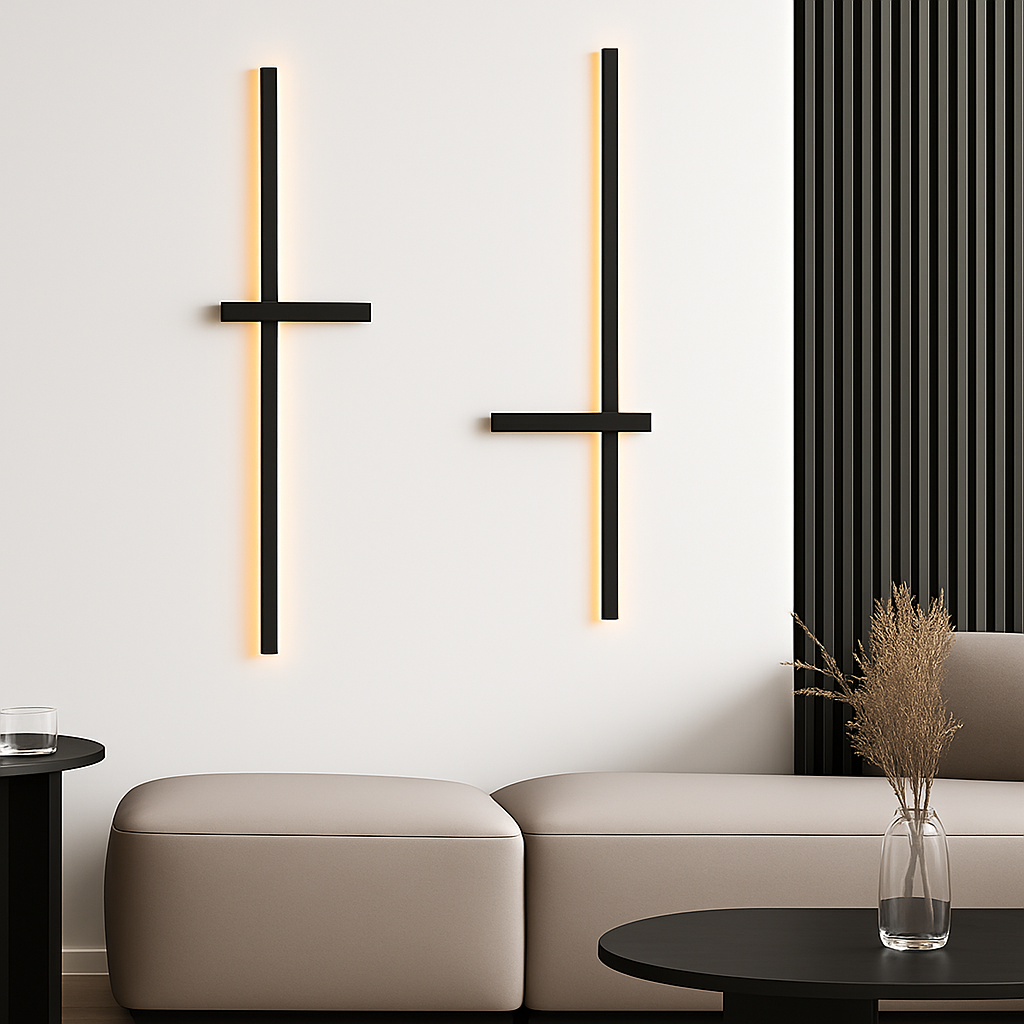 Minimalist artistic LED wall light