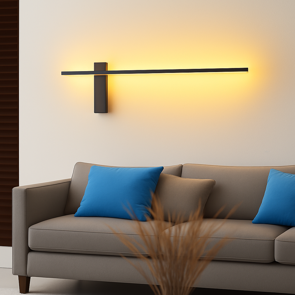 Minimalist artistic design LED wall light - vue 5 sur 15