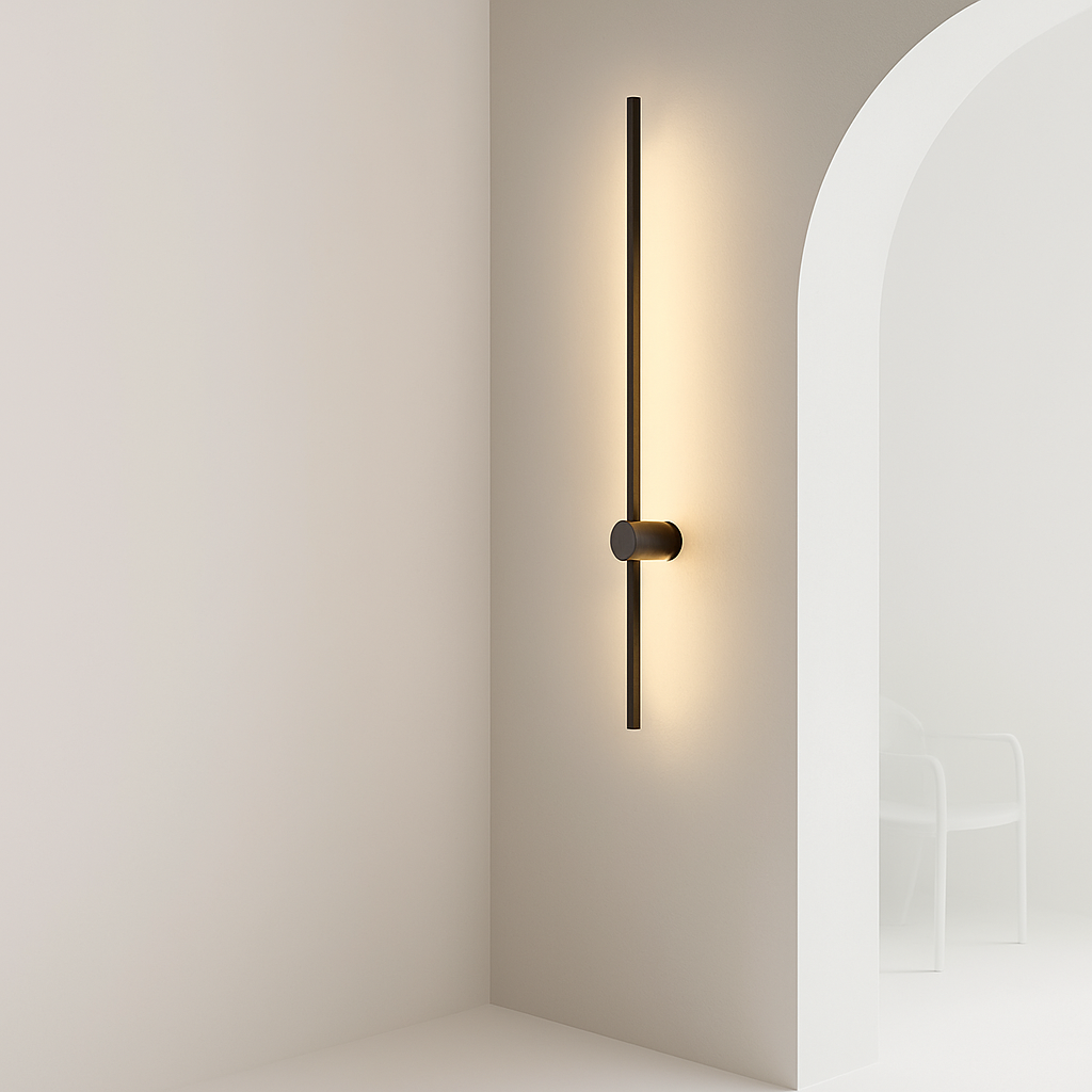 Minimalist longer LED wall light