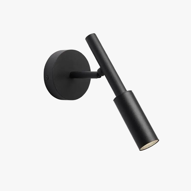 Minimalist rotating LED wall light with adjustable lighting