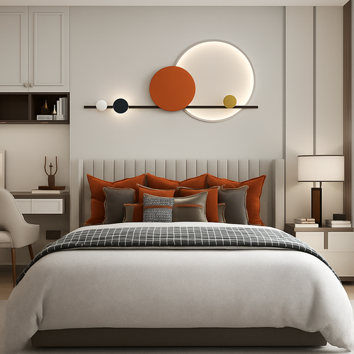 Modern LED wall light for living room, dining room, bedroom, hotel, hall, stairs, corridor, and home décor - vue 3 sur 12