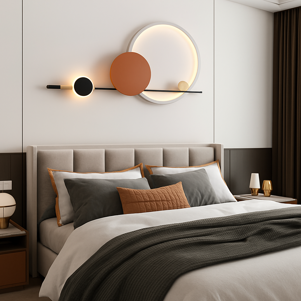 Modern LED wall light for living room, dining room, bedroom, hotel, hall, stairs, corridor, and home décor - vue 4 sur 12