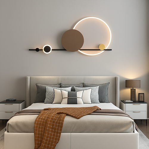 Modern LED wall light for living room, dining room, bedroom, hotel, hall, stairs, corridor, and home décor - vue 6 sur 12