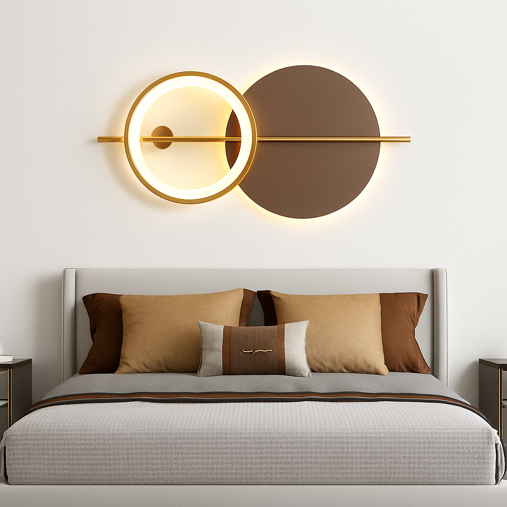 Modern LED wall light for living room, dining room, bedroom, hotel, hall, stairs, corridor, and home décor - vue 6 sur 12
