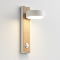 Modern LED wall light with switch for reading