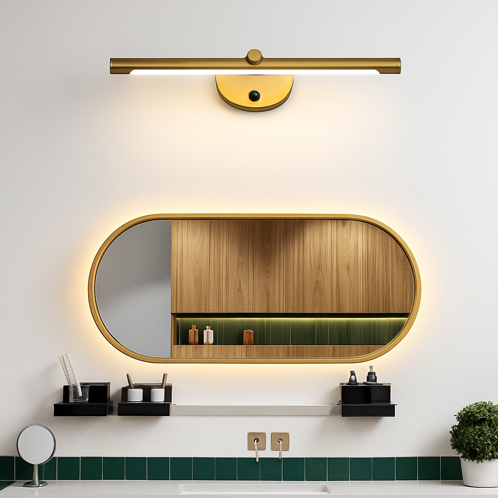 Modern LED wall light with touch switch for mirror