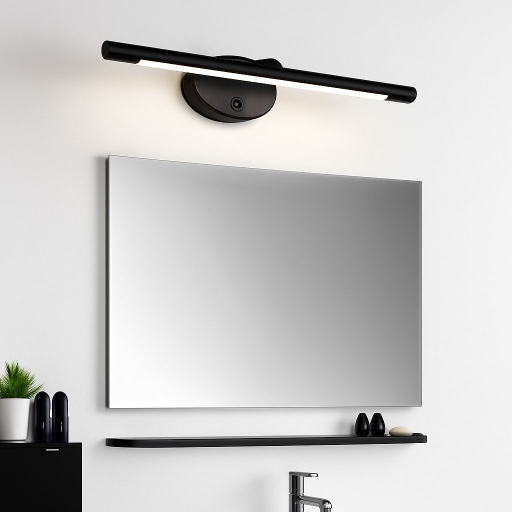 Modern LED wall light with touch switch for mirror - vue 4 sur 12