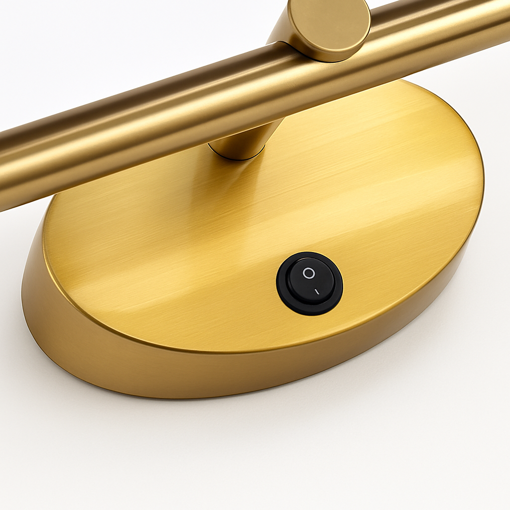Modern LED wall light with touch switch for mirror - vue 6 sur 12