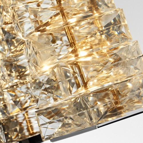 Modern luxury K9 crystal LED wall light decorative - vue 7 sur 19