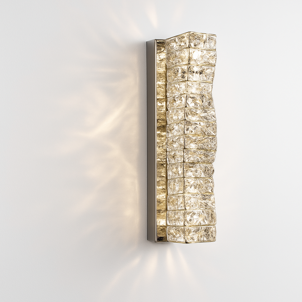 Modern luxury K9 crystal LED wall light decorative - vue 10 sur 19