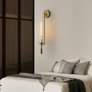 Modern brass LED wall light creative decor