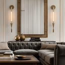 Modern brass LED wall light creative decor