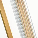 Modern brass LED wall light creative decor