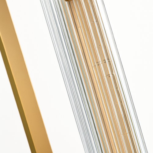 Modern brass LED wall light creative decor - vue 7 sur 8