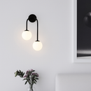 Applique murale LED moderne en verre laiteux