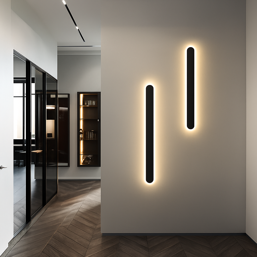 Modern dimmable LED wall light with smart remote control