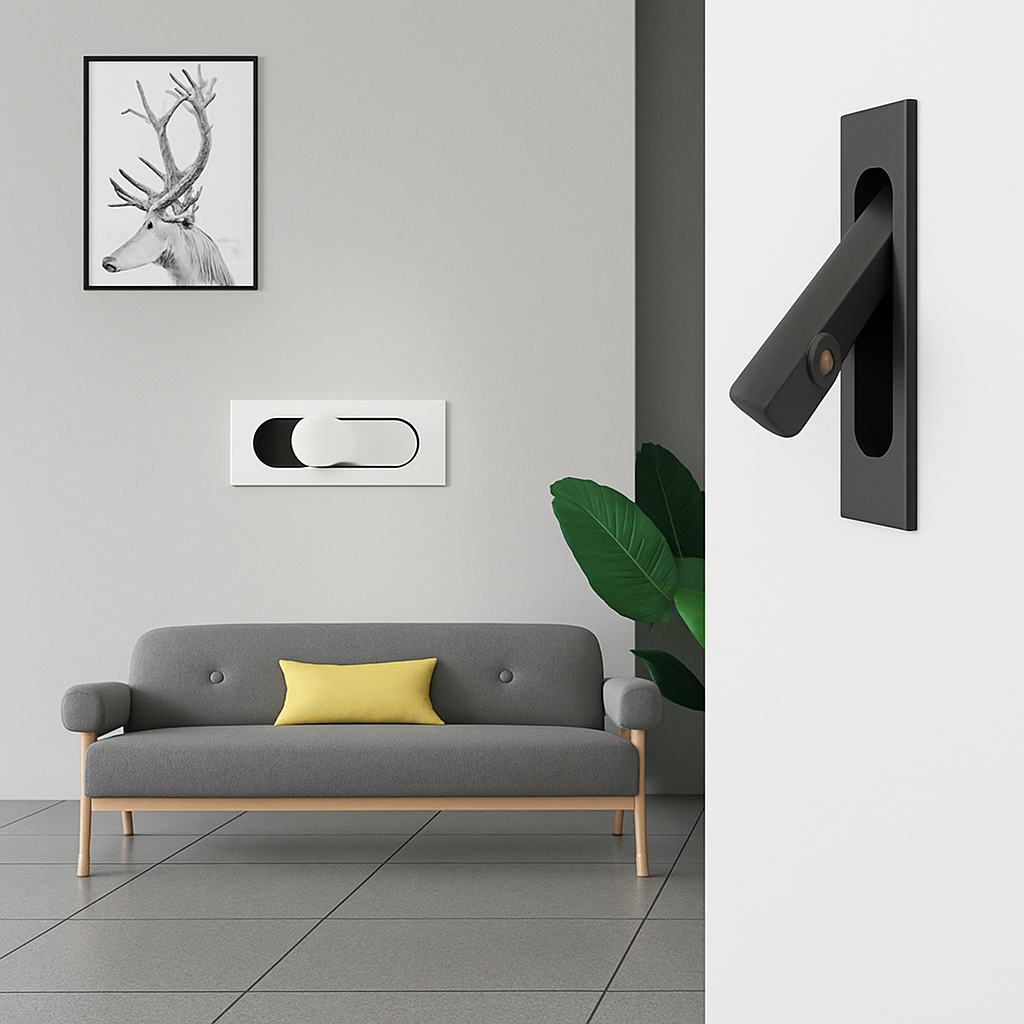 modern foldable led wall light for adjustable reading