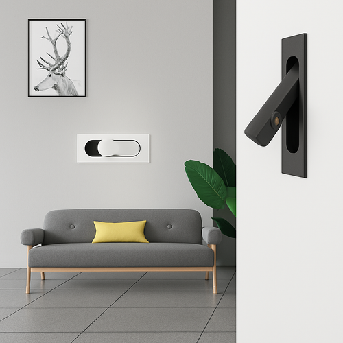 modern foldable led wall light for adjustable reading - vue 3 sur 17