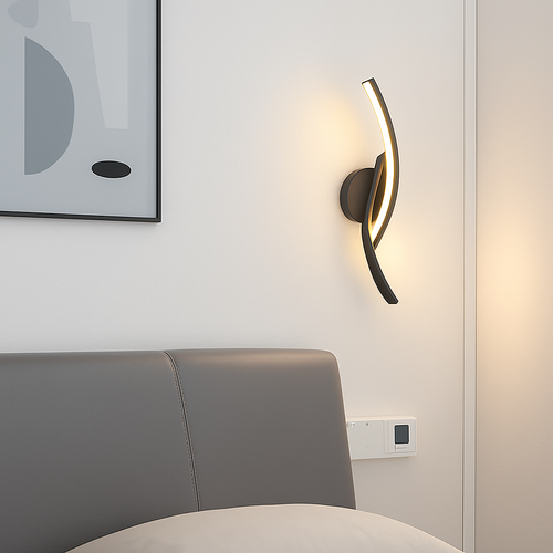 Modern LED wall light for interior decoration - vue 3 sur 14